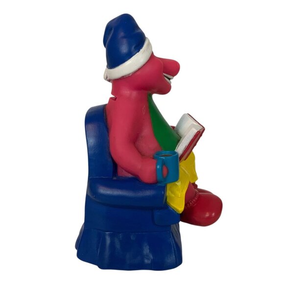 Vintage Barney the Dinosaur Rubber Coin Bank Reading Book 1993 The Lyons Group - Picture 4 of 6